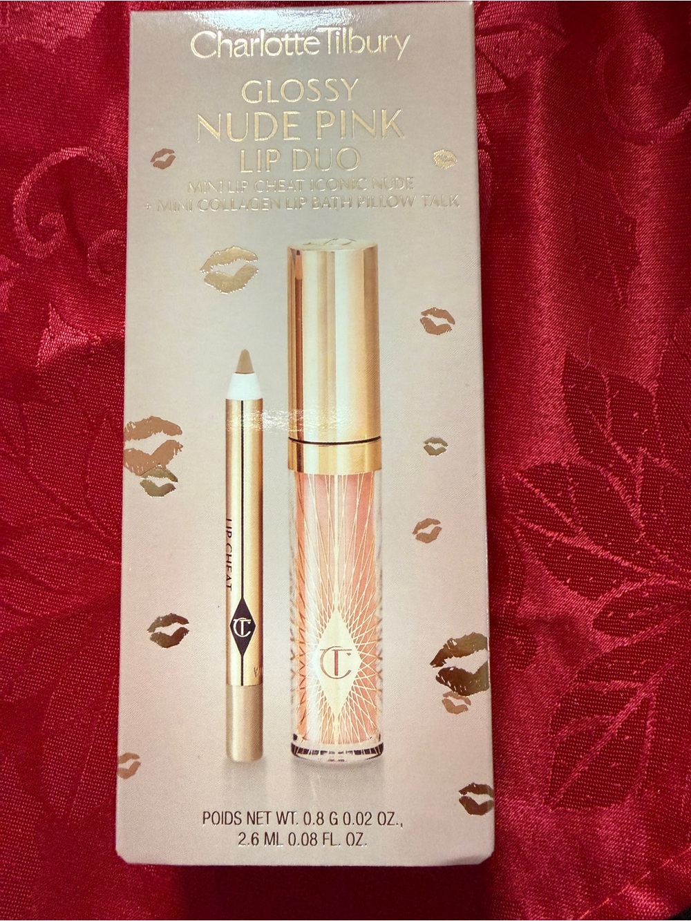 Charlotte Tilbury Nude Pink Glossy Lip Trio Set